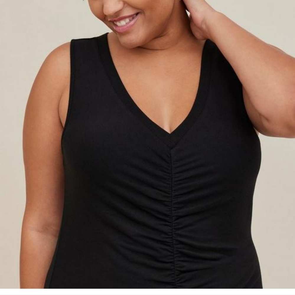Mini Jersey Ruched Bodycon Dress - Picture 2 of 7